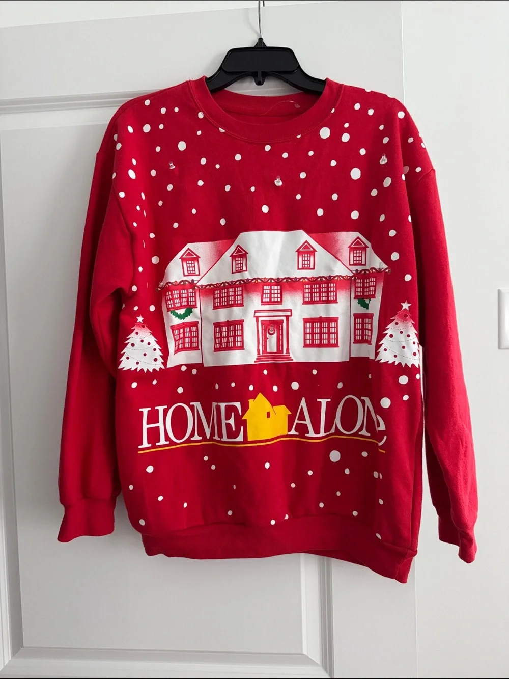 Home Alone Red Holiday Sweatshirt - Classic Movie Crewneck